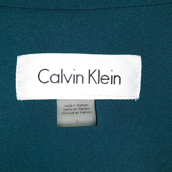 Calvin Klein Teal Fitted Blazer - Picture 4 of 6